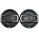 6 pouces haut-parleurs de 400 W avec accessoires de montage, noir (paire)