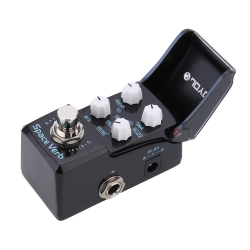 Pédale d'effet JOYO JF-317 espace verbe Reverb numérique Mini guitare électrique avec bouton garde True Bypass