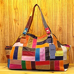 usine sac en cuir de vachette en cuir véritable mode européenne et américaine couture couleur sac à bandoulière une épaule avec grand sac sac femme 358 Lightinthebox