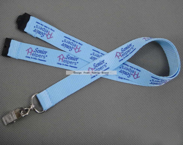 20mmx90cm 100pcs/lot sublimation printing safety buckle neck lanyard with any logo design custom factory supply