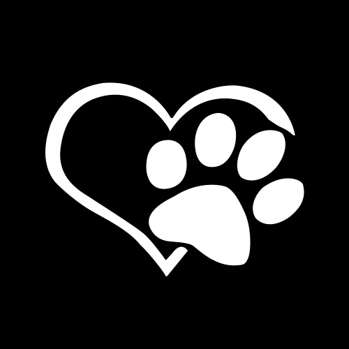 11*9.3CM Dog Heart Shape Pattern Paws Car Sticker Footprint Reflective Auto Waterproof Sun Resistant Window Sheeting 3D Windshield Decal Rear Outside Styling Vehicle Decoration Affixed Cover Laptop Truck Accessories