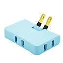 Candy Color Rotatable 3 in 1 Plug
