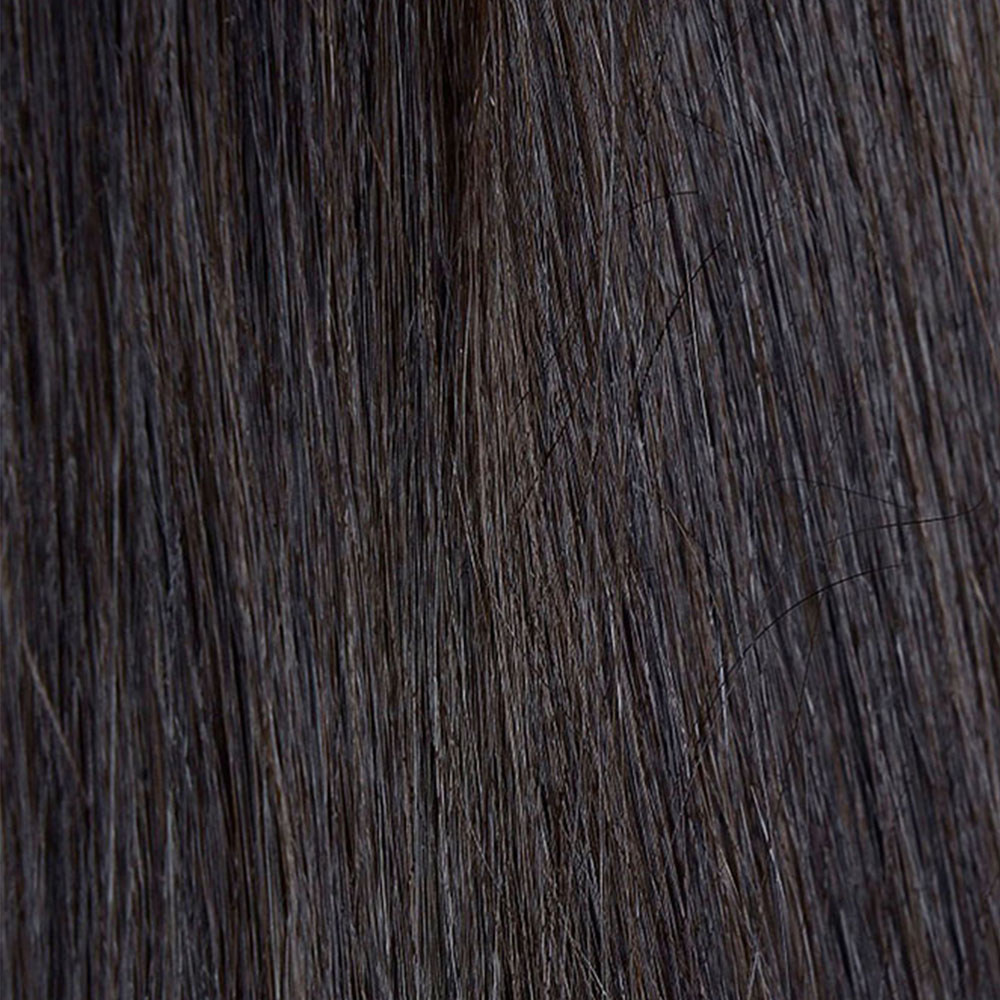 beauty works celebrity choice slim line tape hair extensions 18 inch - 1b ebony black 48g