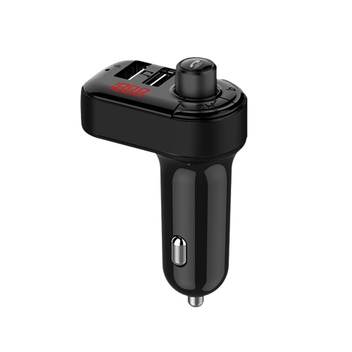 Chargeur de voiture Adaptateur BT FM Appels mains libres Lecteur de musique audio Chargeur double port USB