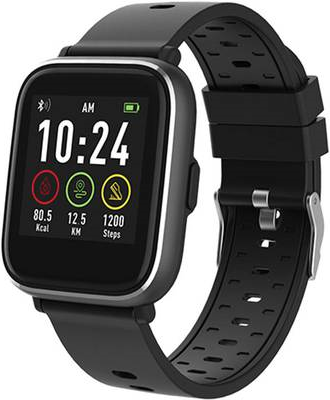 DENVER SW-161 - Schwarz - intelligente Uhr mit Band - schwarz - Anzeige 3,3 cm (1.3) - Bluetooth - 148 g (116111000160)