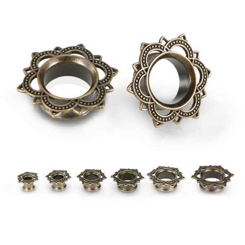 1 paire Ear Piercing Body Tunnel Plug-Expander Flesh Double Flared creux Ear Brancard Bijoux
