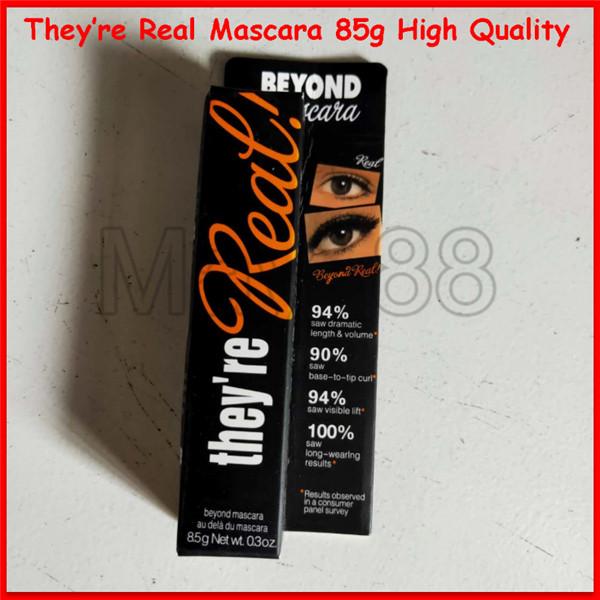 Famous High Quality they are real eye makeup Waterproof Mascara black long lasting 85g net weight fast shipping