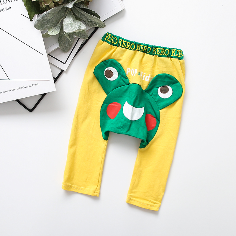 Baby Lovely Cartoon Frog Print Pants