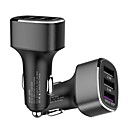 QC3.0 Super Fast Charge Dual 2.4A Car USB Charger for Huawei Samsung Apple Phone
