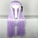 Cosplay Costume Wig Synthetic Wig Straight Straight With Ponytail Wig Purple Synthetic Hair Women's Purple hairjoy
