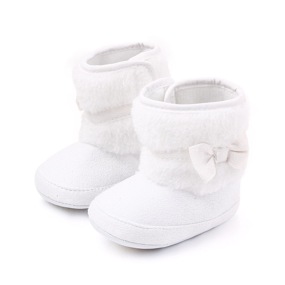 Baby / Toddler Girl Bowknot Fluff Casual Cotton Prewalker Shoes