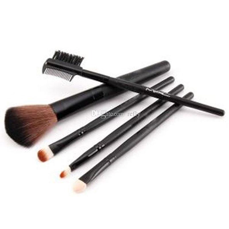 M@C Makeup Brushes 5 Brush Sets Cosmetic Facial Makeup Brush Tools With Nylon Hair Makeup Brushes Top Quality