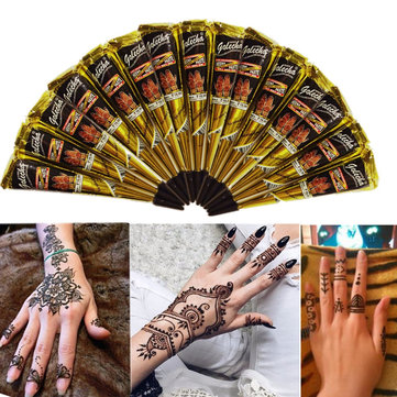 Black Natural Herbal Henna Cone Temporary Tattoo Tattoos Body Art