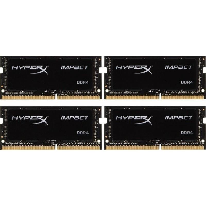 HyperX IMPACT 64GB (4x16GB) Memory Kit 2400MHz DDR4 Non-ECC CL15 260-Pin SODIMM 1.2V